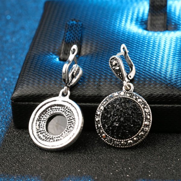 Сережки підвіски Агатова крихта