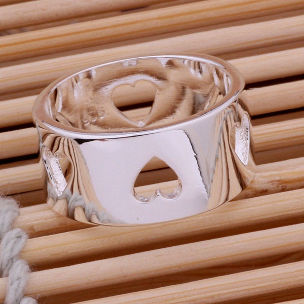 Кільце Серце посріблене
