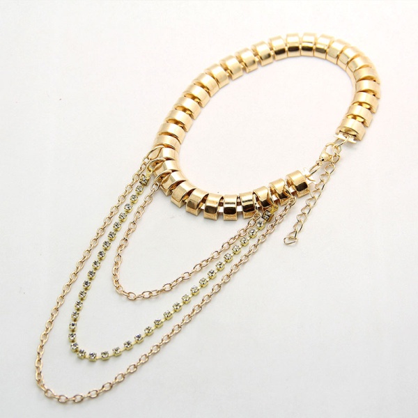 Браслет на ногу с цепочками Каблук