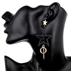 Сережки геометричні зірка