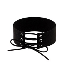 Замшевый чокер шнуровка по типу корсет lan-1428