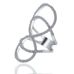 Кільце Infinity з кристалами