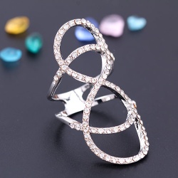 Кільце Infinity з кристалами