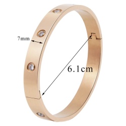 Жіночий браслет із нержавіючої сталі з кристалами lan-2720