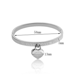 Жіночий браслет з нержавіючої сталі Серце forever love New York