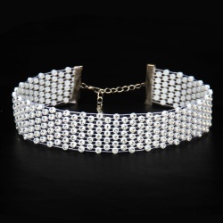 Чокер сетка с кристаллами lan-1434