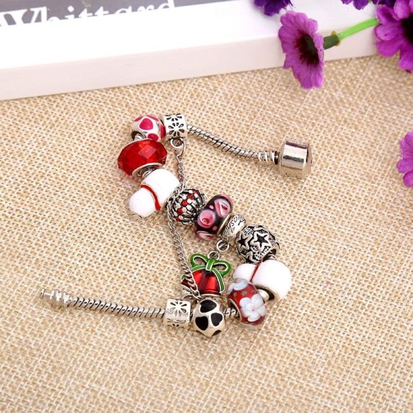 Браслет в стиле пандора Новый год Колокольчик