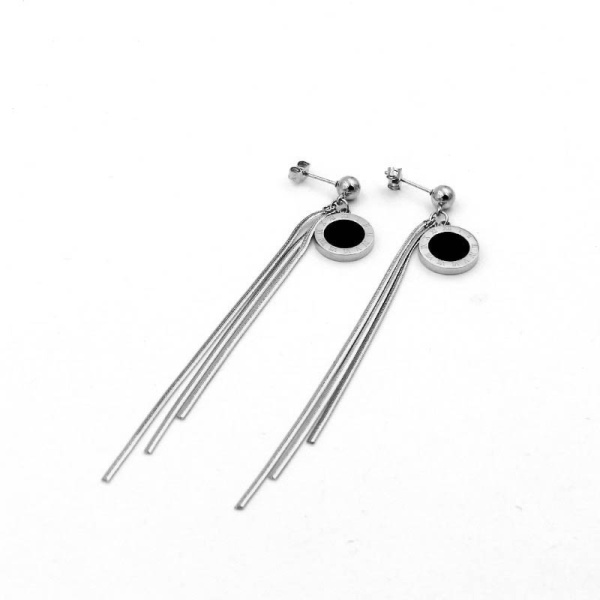 Длинные серьги с римскими цифрами lan-2722