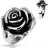 Кільце зі сталі Spikes Троянда сріблястого кольору