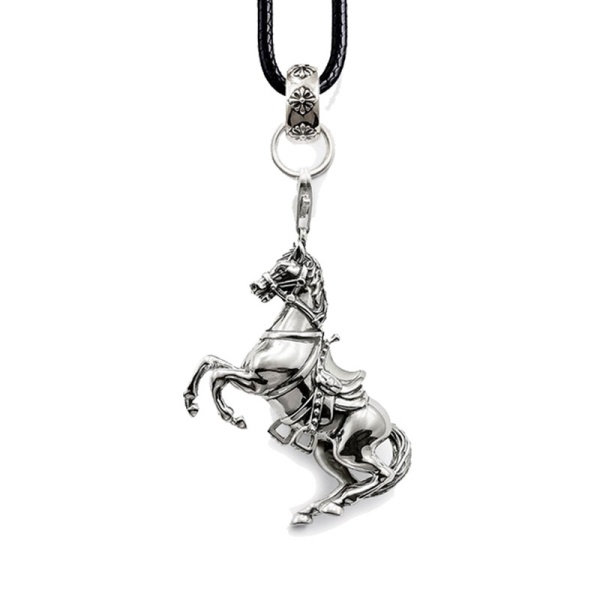 Кулон Кінь на шкіряному шнурку