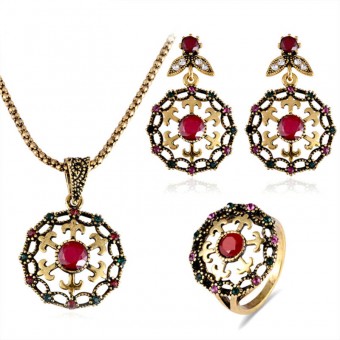 Набор украшений Великолепный век Osmani: кулон, серьги, кольцо