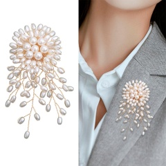 Брошь цветок плетение из бусин шик lan-3023