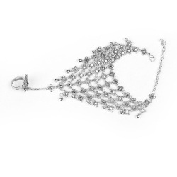 Браслет с кольцом на цепочке Кольчужка