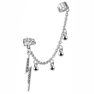 Кафф із сталі Spikes Блискавка