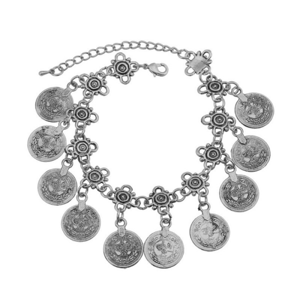 Браслет на ногу Монетка