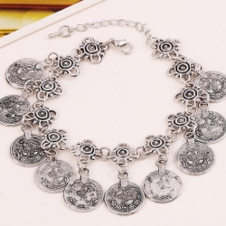 Браслет на ногу Монетка