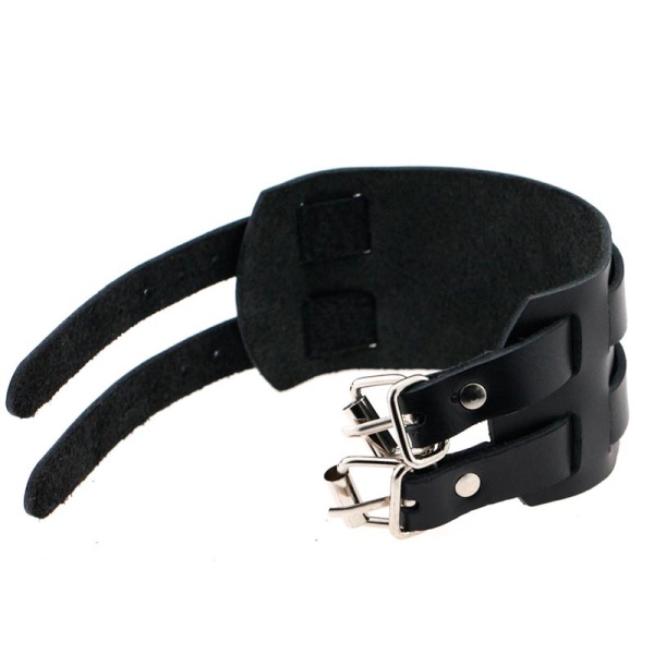 Чоловічий шкіряний браслет напульсник