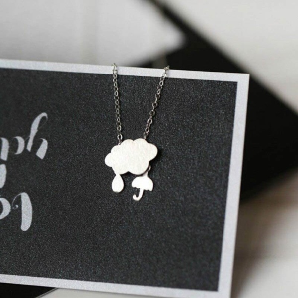 Цепочка на шею Дождевая тучка lan-2826