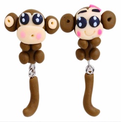 Сережки гвоздики Мавпочки