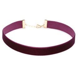 Чокер бархатная полоска lan-1281
