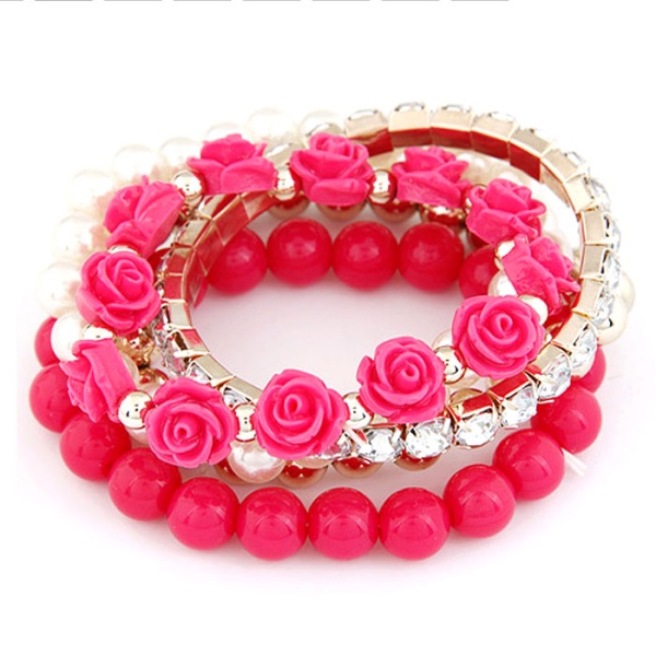 Набор браслетов на резинке - Весна