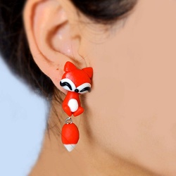 Сережки гвоздики Fire Fox