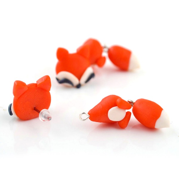 Сережки гвоздики Fire Fox