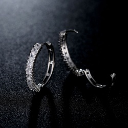 Серьги кольца Конго-Кристалл