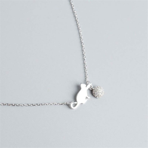 Цепочка на шею Кошка с клубком lan-2829