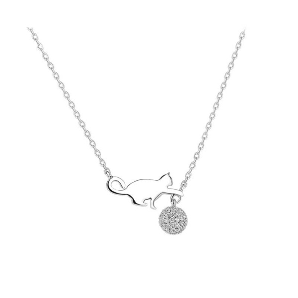 Цепочка на шею Кошка с клубком lan-2829