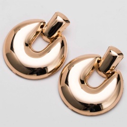 Серьги кольца Объемные lan-3470