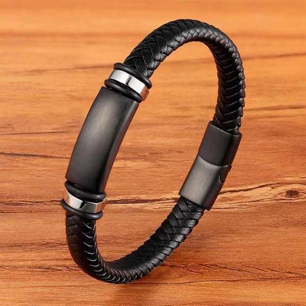 Чоловічий шкіряний браслет lan-2817.