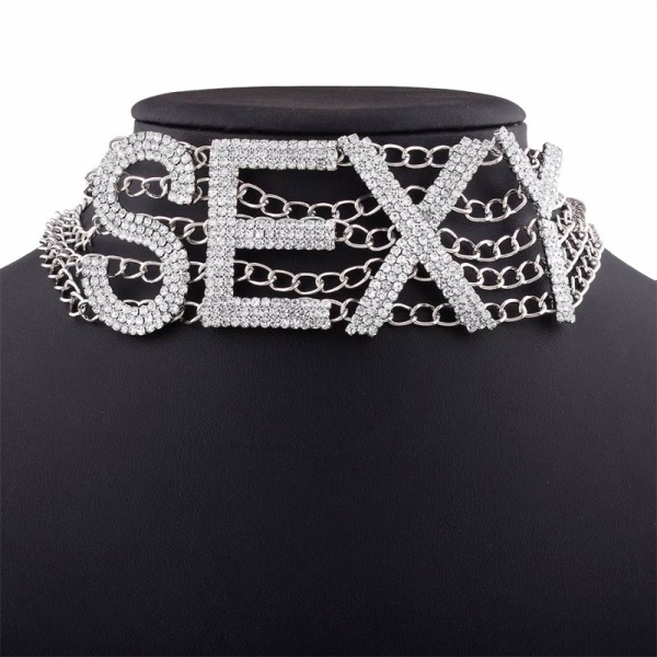 Чокер с кристаллами SEXY lan-3053