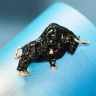 Брошь сильный испанский бык lan-2732