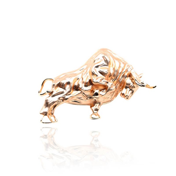 Брошь сильный испанский бык lan-2732