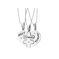 Кулон парный Best Friend Forever Пазл кулон для друзей тройной