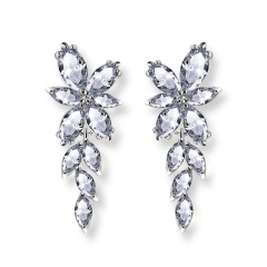 Серьги Доменика с кристаллами циркона