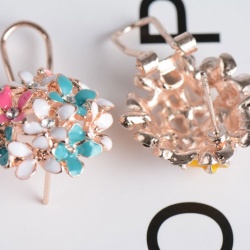 Серьги гвоздики Букетик