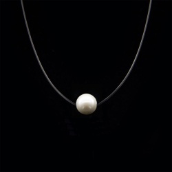 Кулон Бусина перлина на волосіні невидимка