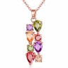 Кулон с цепочкой Multicolor Zircon lan-3207