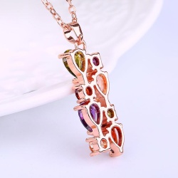 Кулон с цепочкой Multicolor Zircon lan-3207