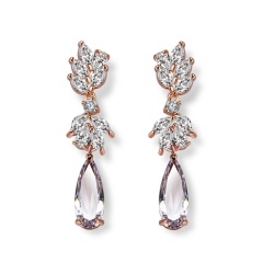 Серьги Адриана с кристаллами циркона