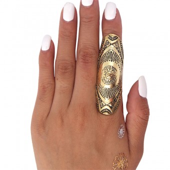 Кільце на весь палець Totem бронзового кольору