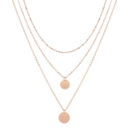 Многослойная цепочка с кулоном монетка