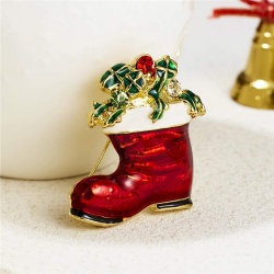 Брошь Новорічний чобіток