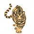 Брошь дикий Тигр. Символ 2022 года