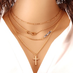 Комплект цепочек с кулонами Cross (крестик, бесконечность)