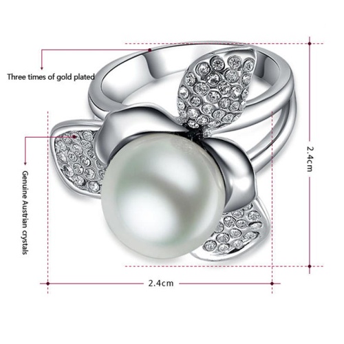 Кольцо Жемчужина Roxi