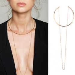 Подвійний чокер кільце з ланцюжком lan-2469