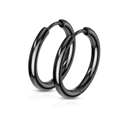 Серьги кольца из стали Spikes SE3065